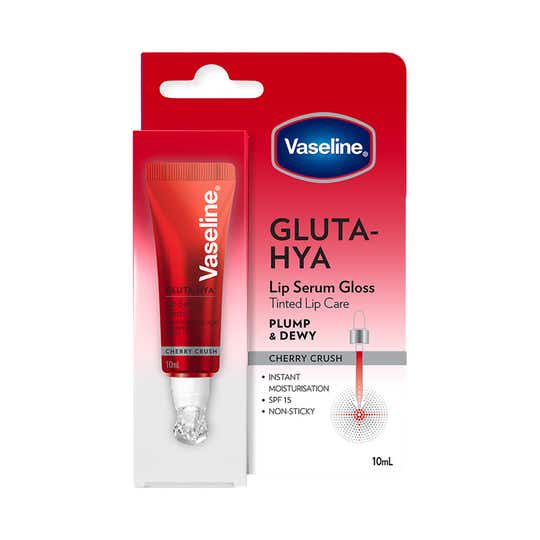 Vaseline Gluta-Hya Lip Serum Gloss - Cherry Crush (10 ml)