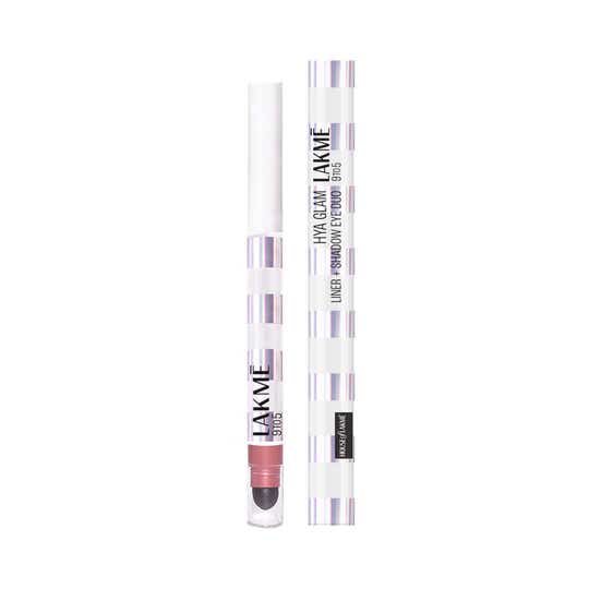Lakme 9To5 Hya Glam Liner + Shadow Eye Duo With Hyaluronic Acid & Vitamin E - Soft Flame (1.8 g)