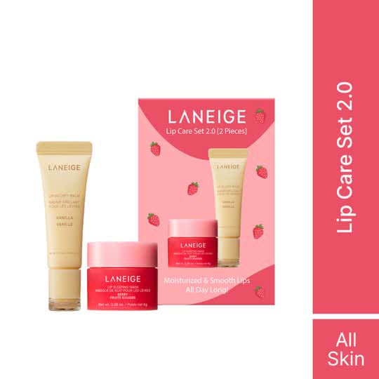 Laneige Lip Care Set 2.0 Berry Mini Lip Mask + Vanilla Lip Glowy Balm (2 pcs)