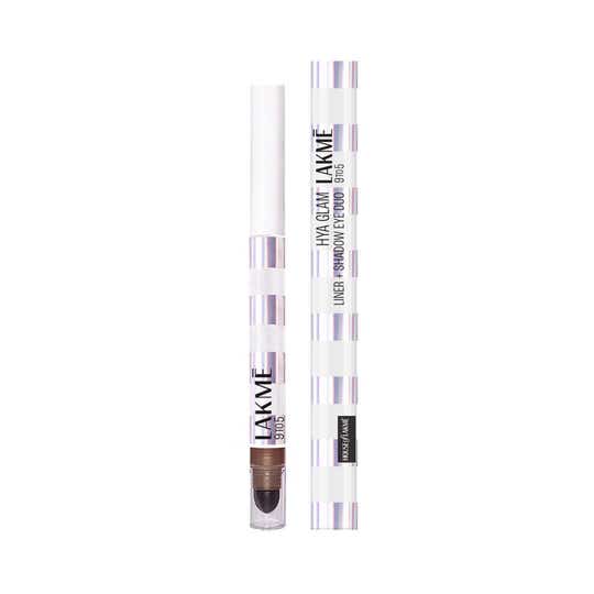 Lakme 9To5 Hya Glam Liner + Shadow Eye Duo With Hyaluronic Acid & Vitamin E - Brown Suede (1.8 g)