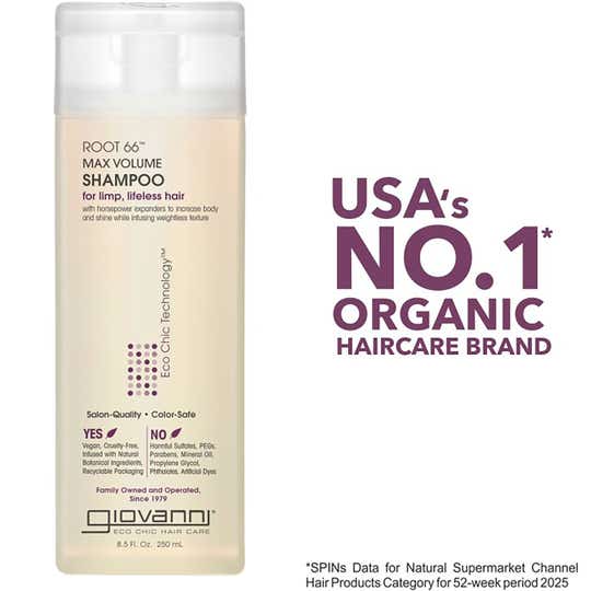 Giovanni Organic Root66 Max Volume Shampoo (250ml)