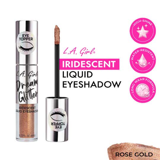 L.A. Girl Dream Glitter Liquid Eyeshadow - Rose Gold (4ml)