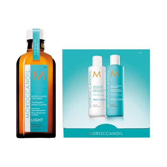 Moroccanoil Treatment Light With Frizz Control Shampoo & Conditioner (3 pcs)