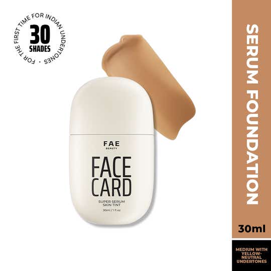 FAE BEAUTY Face Card Serum Skin Tint: Skin-like Foundation - 42N - Neutral (30 ml)