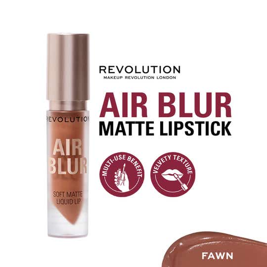 Makeup Revolution Air Blur Matte Liquid Lipstick - Fawn (3.5 ml)