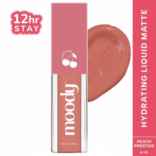Moody Drip Matte Liquid Lipstick - Peach Prestige (4 ml)