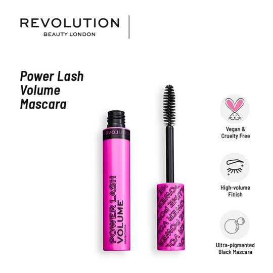 Makeup Revolution Power Lash Volume Mascara - Black (7ml)
