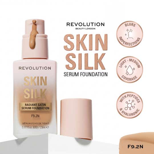 Makeup Revolution Skin Silk Serum Foundation - F9.2 N (23 ml)
