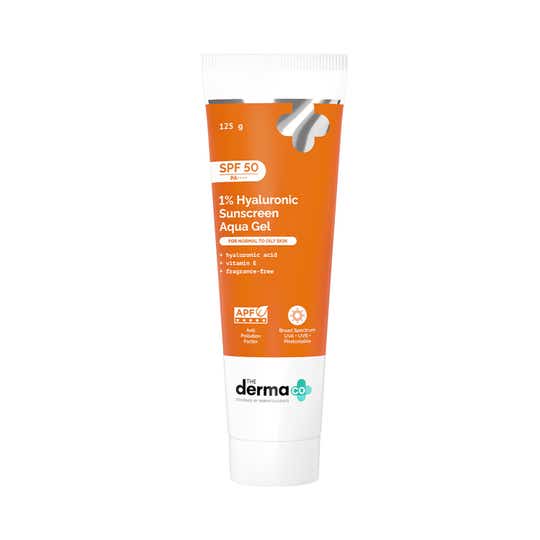 The Derma Co 1% Hyaluronic Sunscreen Aqua Gel (125 g)