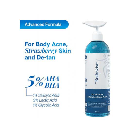 Be Bodywise 5% AHA BHA Exfoliating Body Wash (700 ml)