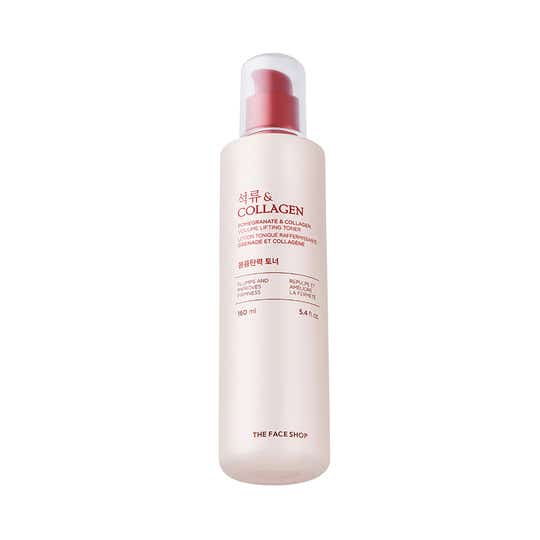 The Face Shop Collagen & Pomegranate Korean Toner with Hyaluronic Acid - Best in Anti Aging (160 ml)