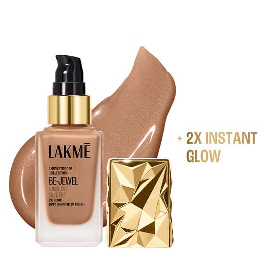 Lakme Be-Jewel Luminous Skin Tint Up to 2X Luminous Glow - Cool Cinnamon (25 ml)