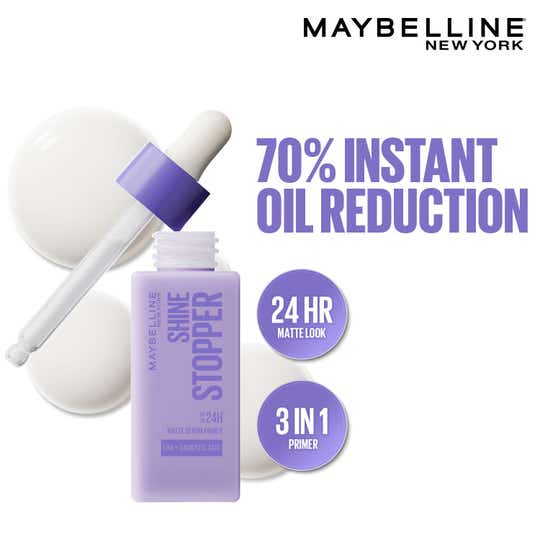 Maybelline New York Shine Stopper Serum Primer for Oily Skin to Prime (25 ml)