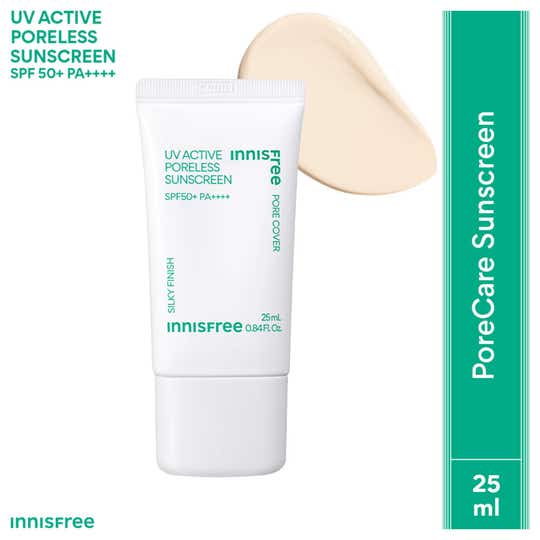 Innisfree UV Active Poreless Sunscreen SPF 50+ PA++++ for Even Toned Skin Mini (25 ml)