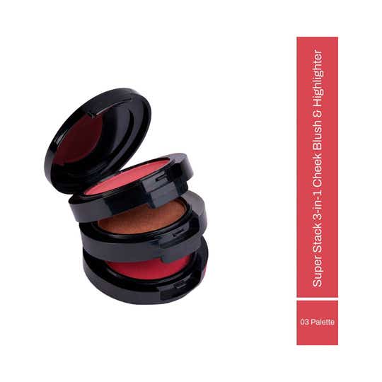 Power Beauty Super Stack 3-in-1 Cheek Velvet Tint - 07 Coral, 08 Shimmer Peach, 09 Shimmer Pink (15 g)