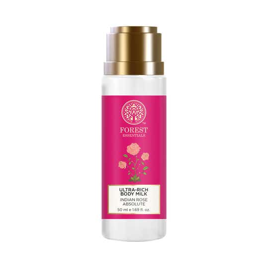 Forest Essentials Indian Rose Absolute Ultra-Rich Body Milk (50ml)