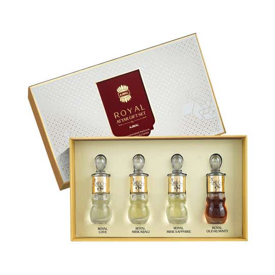 Ajmal Royal Series Attar Gift Set for Unisex (4 pcs)