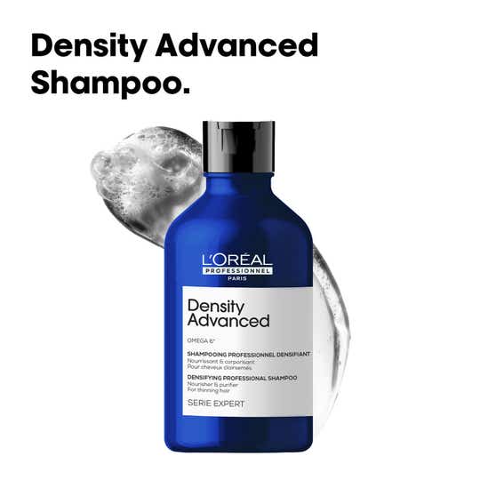 L'OREAL PROFESSIONNEL Density Advanced Shampoo for Thinning Hair (300 ml) Visibly Increases Volume