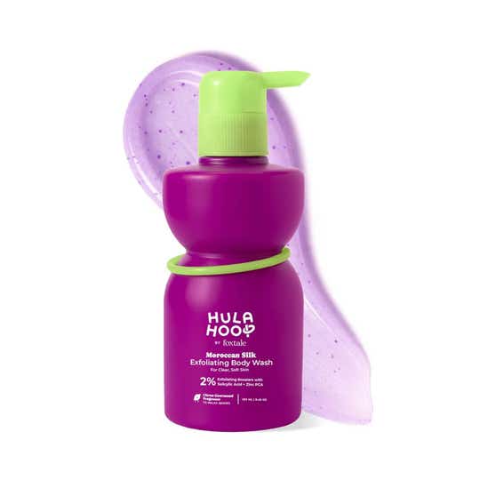 Foxtale Exfoliating Body Wash 2% Salicylic Acid Zinc PCA Reduces Body Acne Smoothens Skin (250 ml)