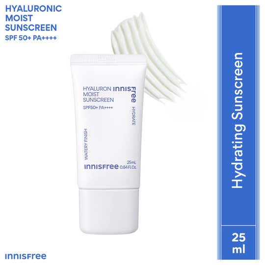 Innisfree Hyaluron Moist Sunscreen SPF50+ PA++++ No White Cast Watery Finish Mini (25 ml)