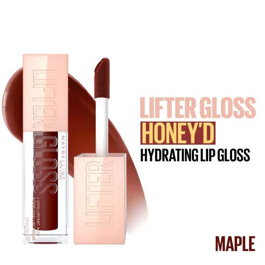 Maybelline New York Lifter Gloss Hydrating Honey'd Lip Gloss - Maple (5.4 ml)