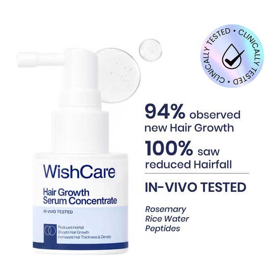 WishCare Hair Growth Serum Concentrate with Redensyl In Vivo Tested Boosts Hair Growth (20 ml)