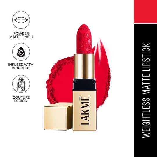Lakme Rouge Bloom Powder Matte Bullet - Cherry Blossom (4 g)