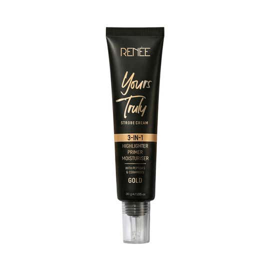 Renee Yours Truly Strobe Cream 3-In-1 Highlighter Primer & Moisturiser - Gold (30 g)