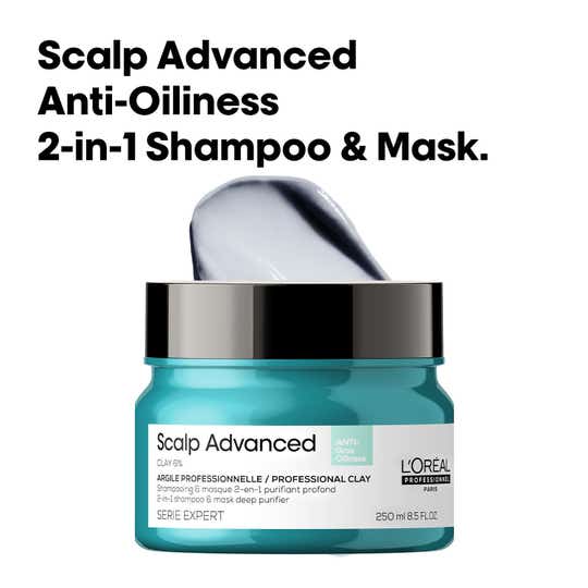 L'OREAL PROFESSIONNEL Scalp Advanced Anti-Oiliness 2-In-1 Deep Purifier Clay (250 ml)