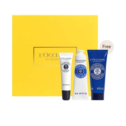 L'occitane Shea Butter Giftset With Free Body Cream (3 pcs)