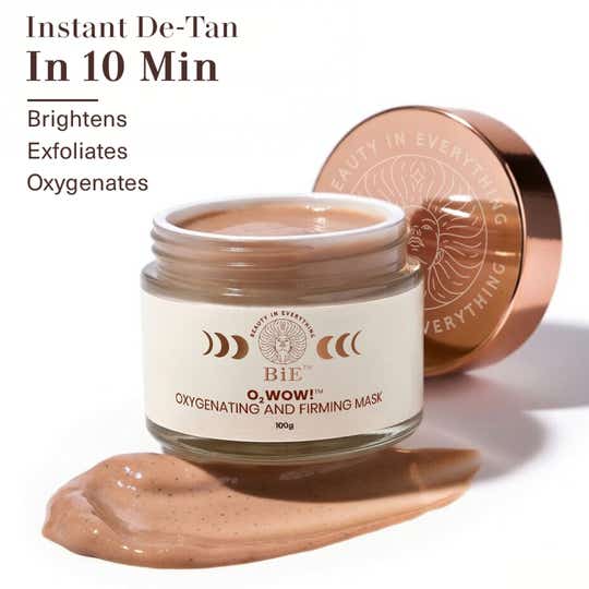 BiE O2WOW Oxygenating & Firming Face Mask for Daily Tan Removal (100 g)