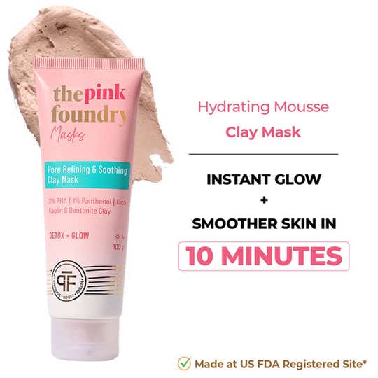 The Pink Foundry Pore Refining & Soothing Clay Mask (100g)
