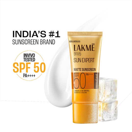 Lakme Sunscreen for Bright Skin SPF 50 PA++++ Water Light Niacinamide In Vivo Tested (100 ml)