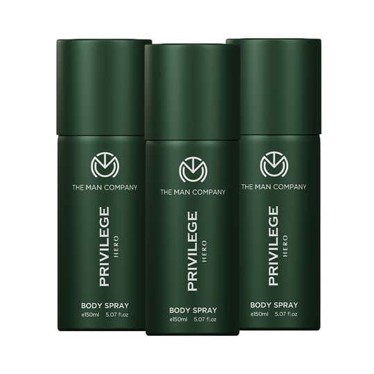 The Man Company Privilege Hero Deodorant Combo for Men (3 pcs)