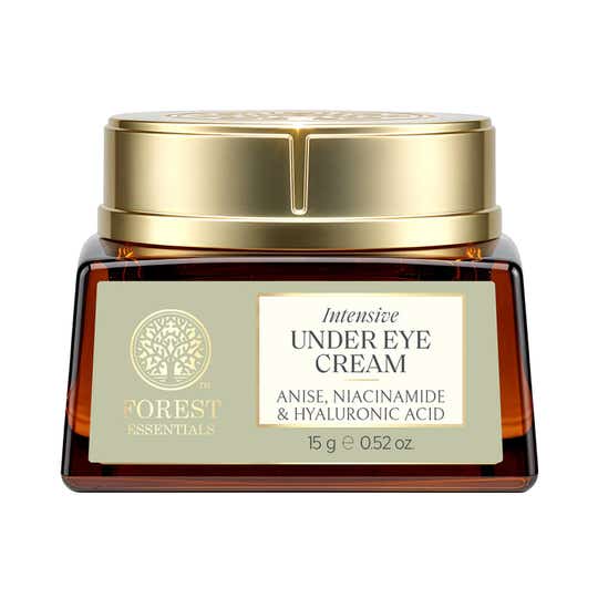 Forest Essentials Intensive Under Eye Cream Anise Niacinamide & Hyaluronic Acid For Dark Circle (15 g)