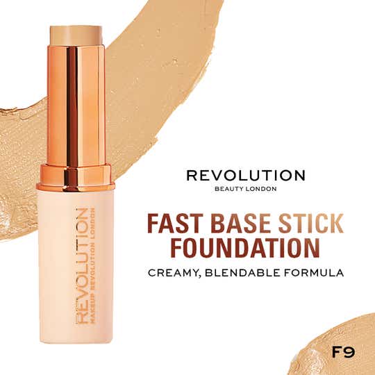 Makeup Revolution Fast Base Stick Foundation - F9 (6.2 g)