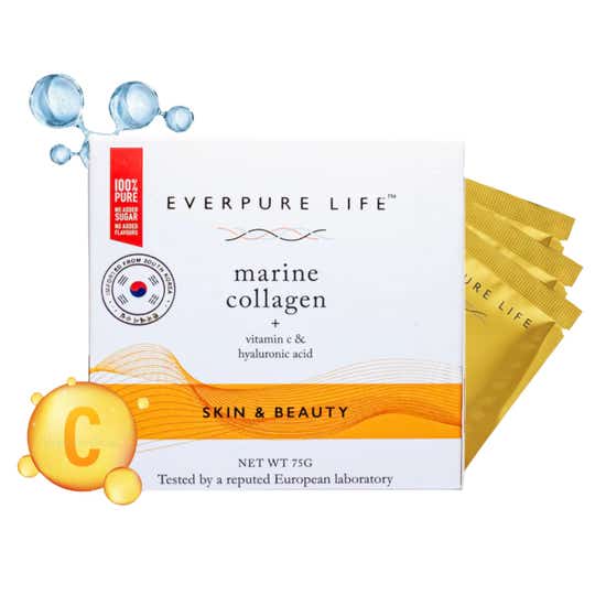 Everpure Life Marine Collagen + Skin & Beauty + Vitamin C & Hyaluronic Acid (75 g)