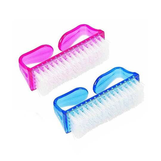 Bronson Professional Nail Brush For Pedicure Scrubbing Cleaner Brush - Color May Very (2 Pcs)