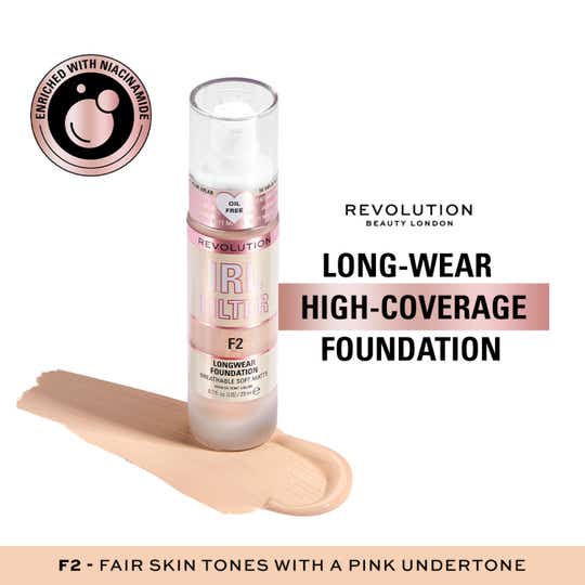 Makeup Revolution Irl Filter Longwear Foundation - F2 (23ml)