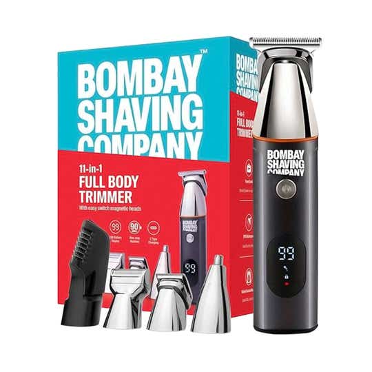 Bombay Shaving Company Full Body Trimmer With 11-In-1 Magnetic Attachments For Multi-Grooming (1 Pc)