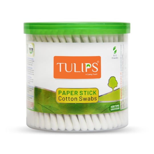 Tulips Cotton Swabs Jar (200Pcs)