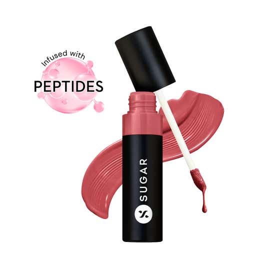 SUGAR Cosmetics Partner In Shine Transferproof Lip Gloss - 06 Rouge Rueda (3 ml)