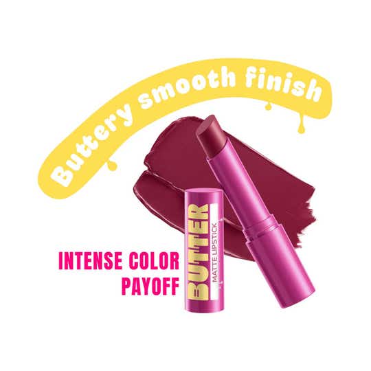 Elle18 Butter Matte Creamy Hydrating Lipstick - Sangria Babe (4 g)