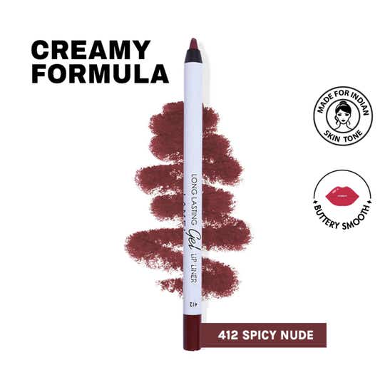 Lamel Long Lasting Gel Lip Liner - 412 Spicy Nude (1.7 g)