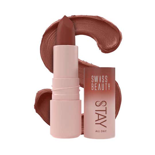 Swiss Beauty Stay All Day Lipstick with Vitamin E & Shea Butter - 9 Quirky (4 g)