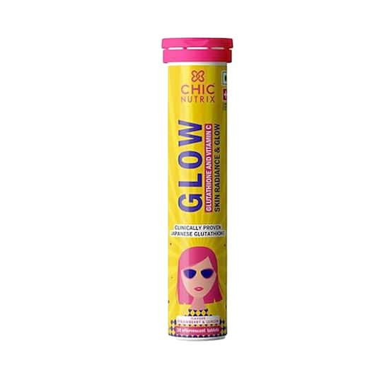 Chicnutrix Glow Glutathione & Vitamin C Tablets With Strawberry & Lemon Flavour (20pcs)