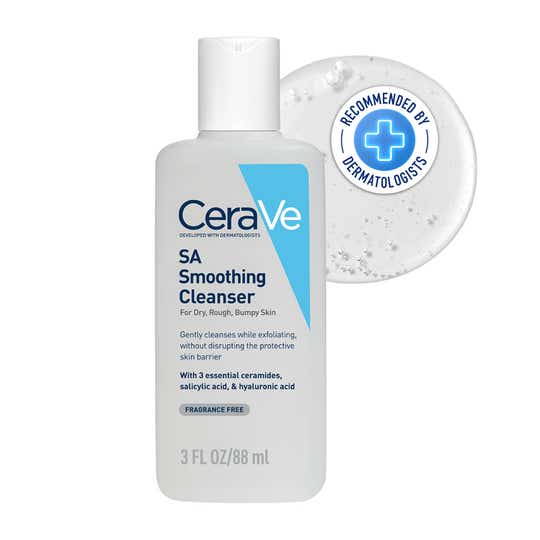 CeraVe SA Smoothing Cleanser For Dry, Rough & Bumpy Skin, with Salicylic Acid & Ceramides (88 ml)