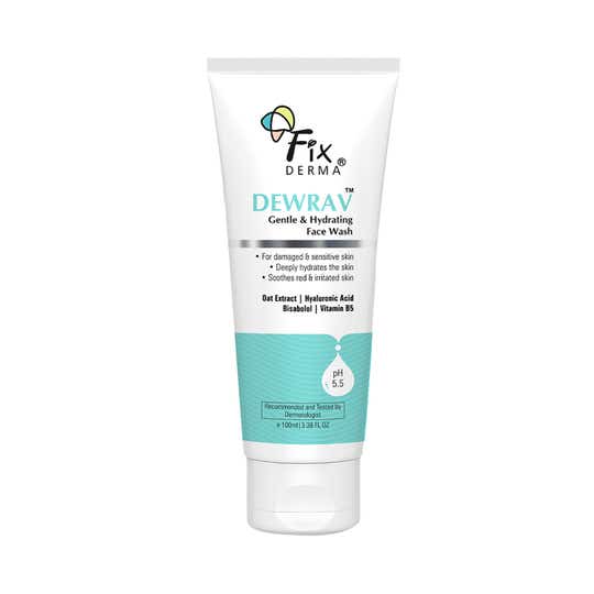 Fixderma Dewrav Gentle & Hydrating Face Wash (100 ml)