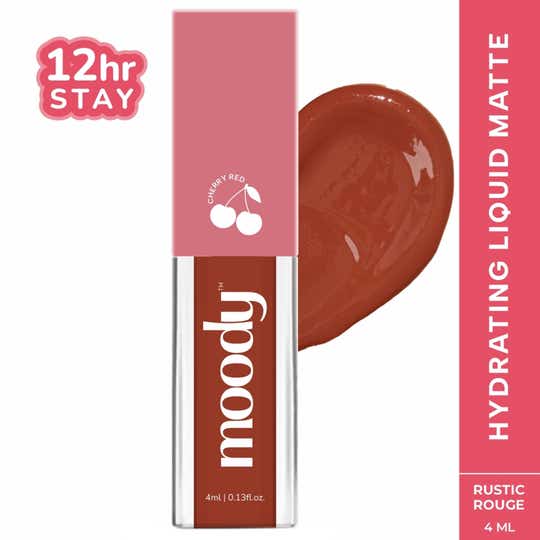 Moody Drip Matte Liquid Lipstick - Rustic Rouge (4 ml)