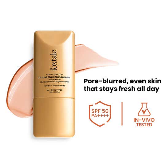 Foxtale Perfect Match Tinted Fluid Sunscreen - Nude (50 ml)